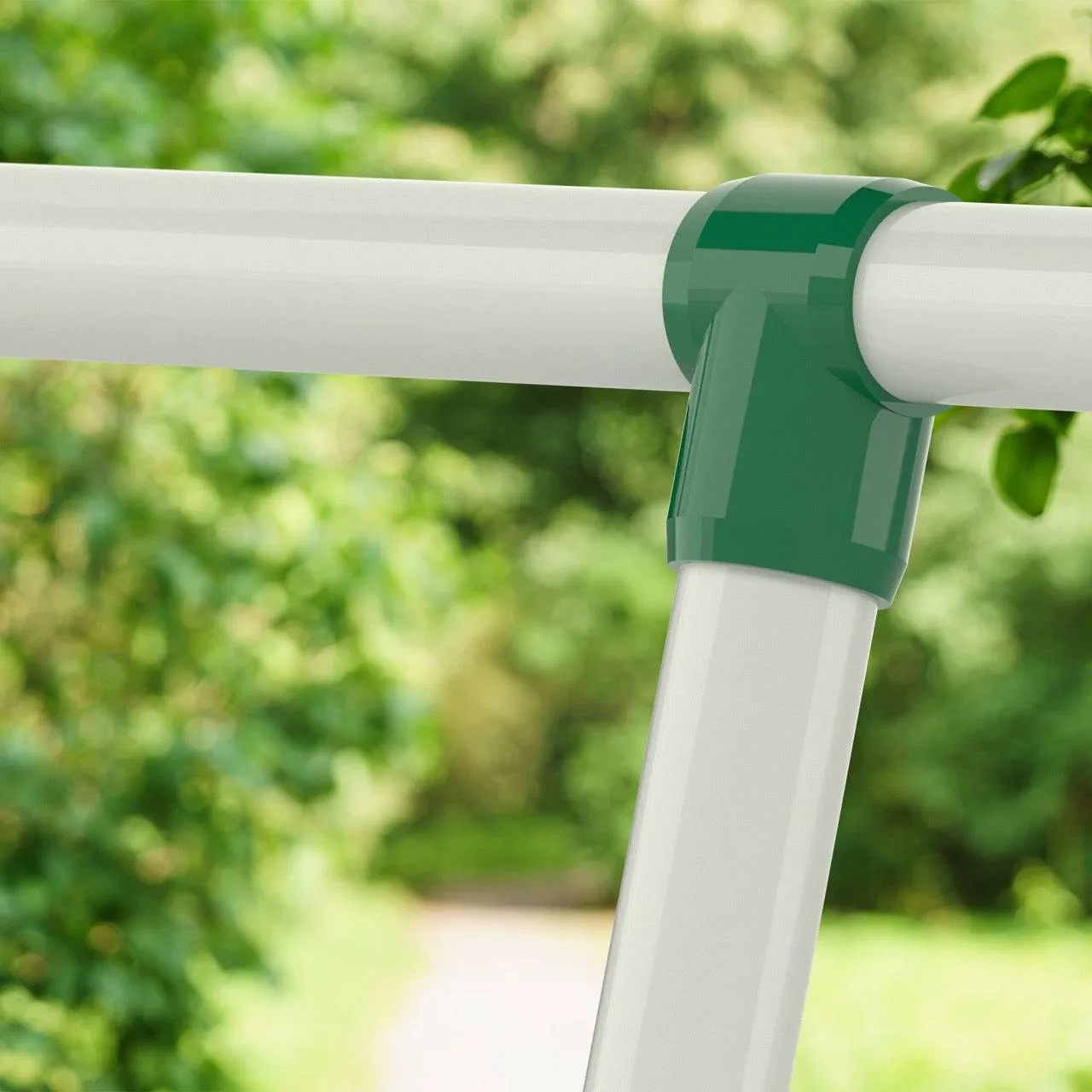 1-1/4 in. Slip Sling PVC Tee, Furniture Grade - Green