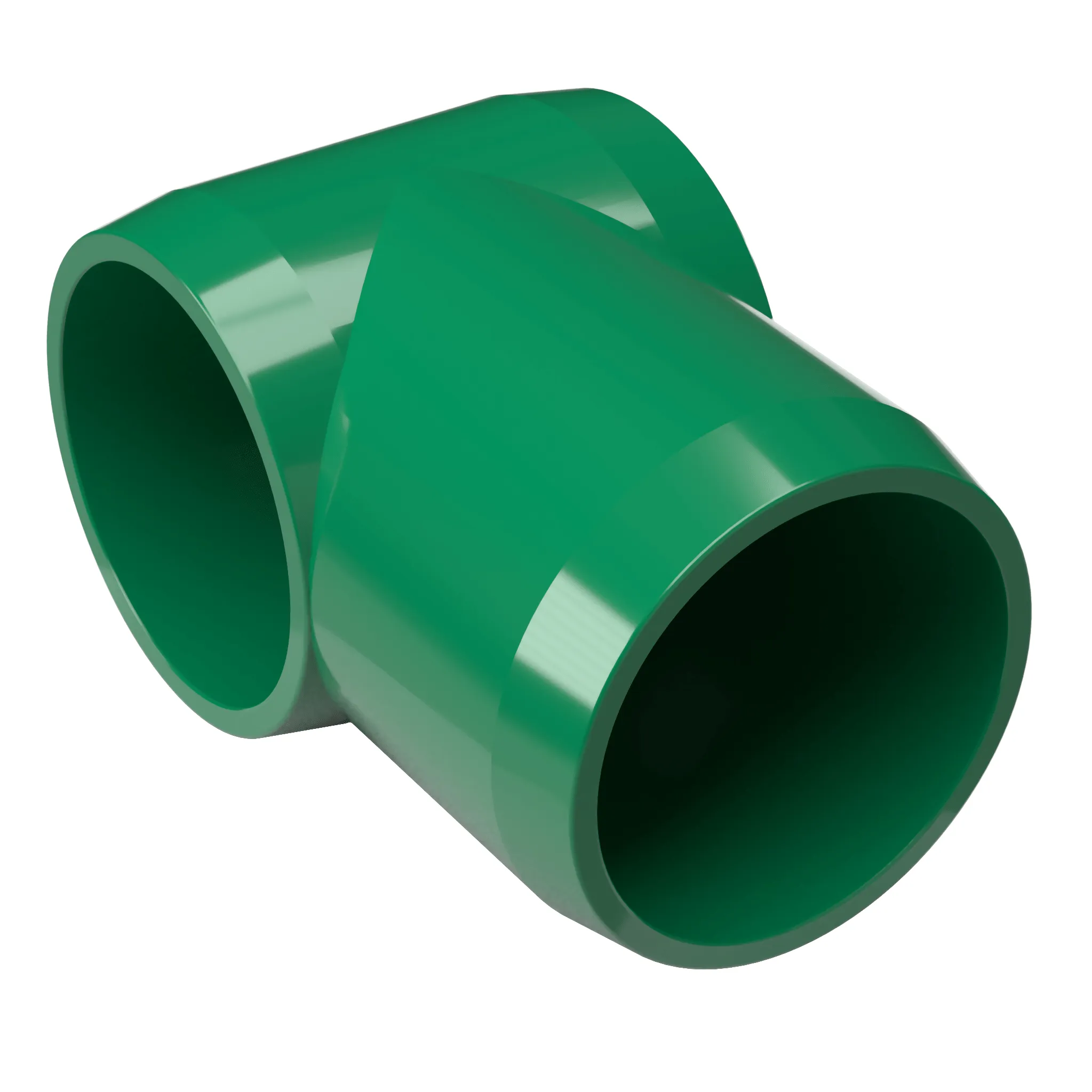 1-1/4 in. Slip Sling PVC Tee, Furniture Grade - Green