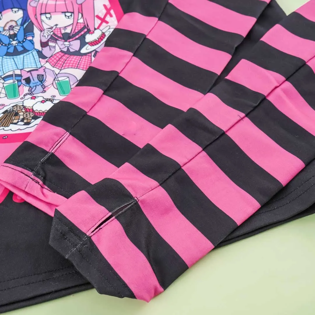ACDC RAG Yami Kawaii Punk Menhera-chan Sailor Tee - Black