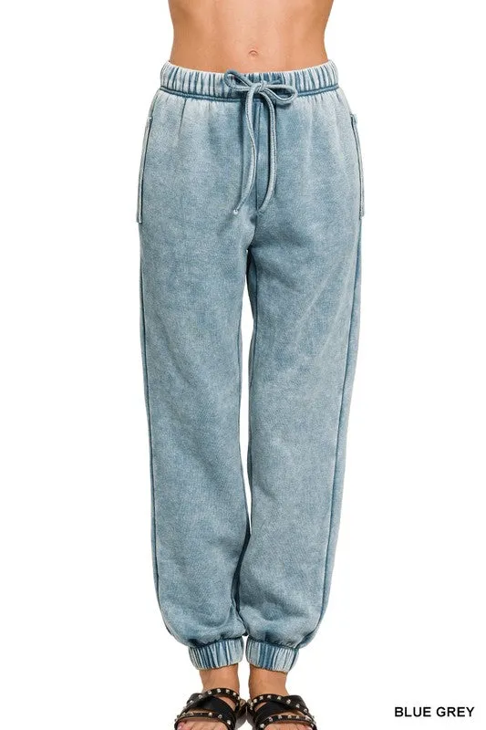 Acid Wash Joggers