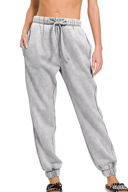 Acid Wash Joggers