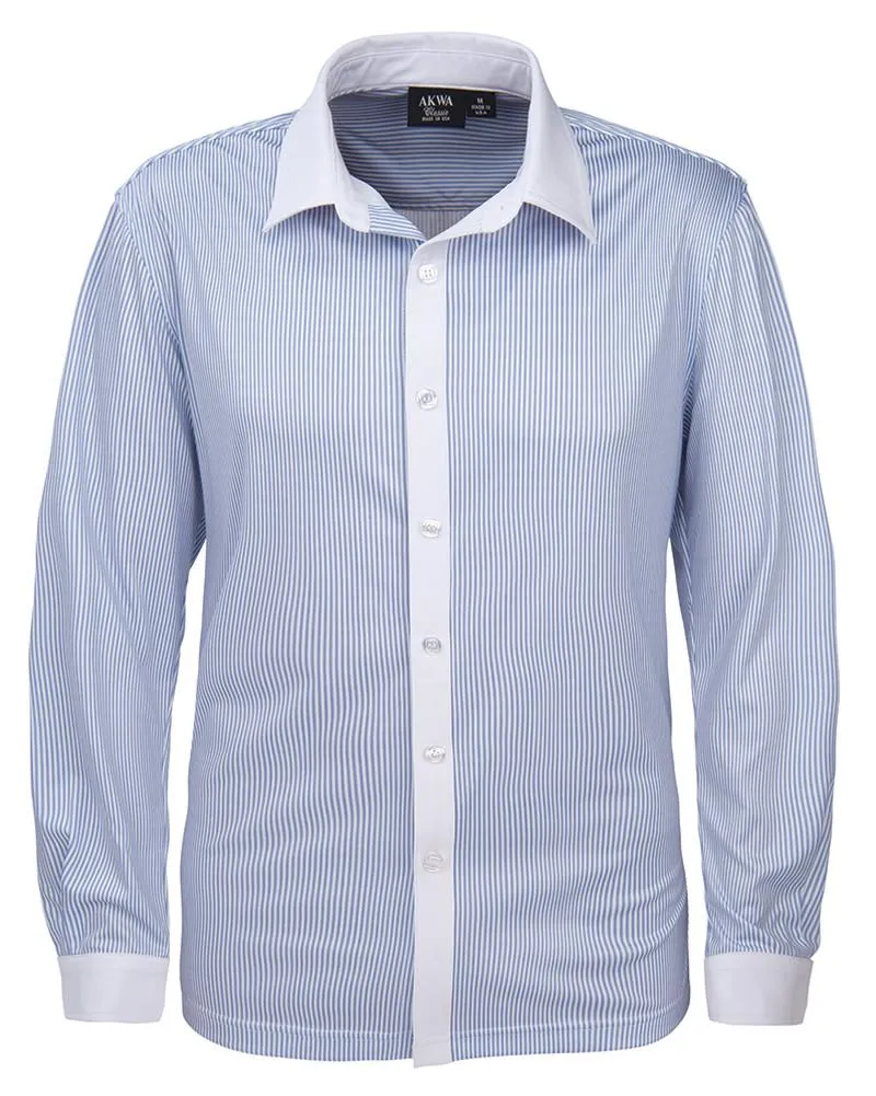 AKWA Men's Knit Sublimated Dress Shirt