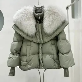 Auralia | Elegant Women's Fur Jacket with Pocket – Soft & Warm Winter Outerwear for Chic Style