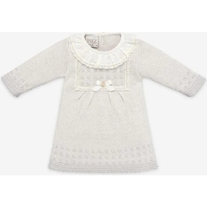 Baby Girls Grey 'Perseo' Knitted Dress