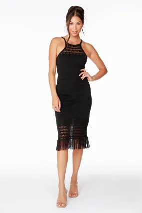 Bobi Crochet Midi Skirt