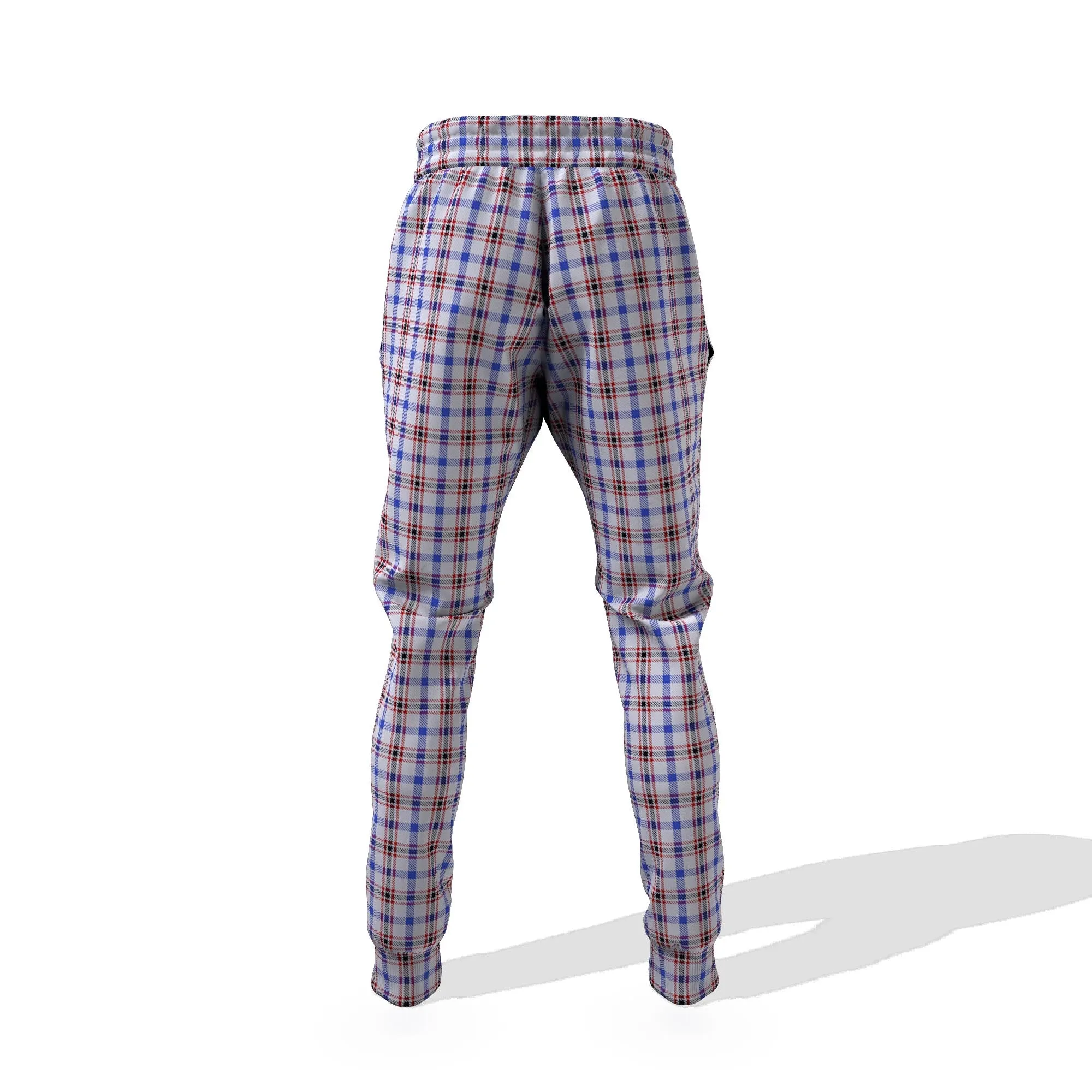 Boswell Tartan Joggers Pants with Family Crest