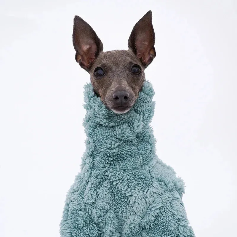Dog Clothes | Winter Warm Italian Greyhound Polar Fleece Turtleneck | Whippet Clothes | Lingtons Warm Dog Clothes