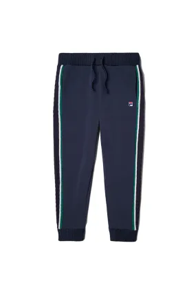 Fila Peacoat Cuffed Sweatpants With Knitted Side Details