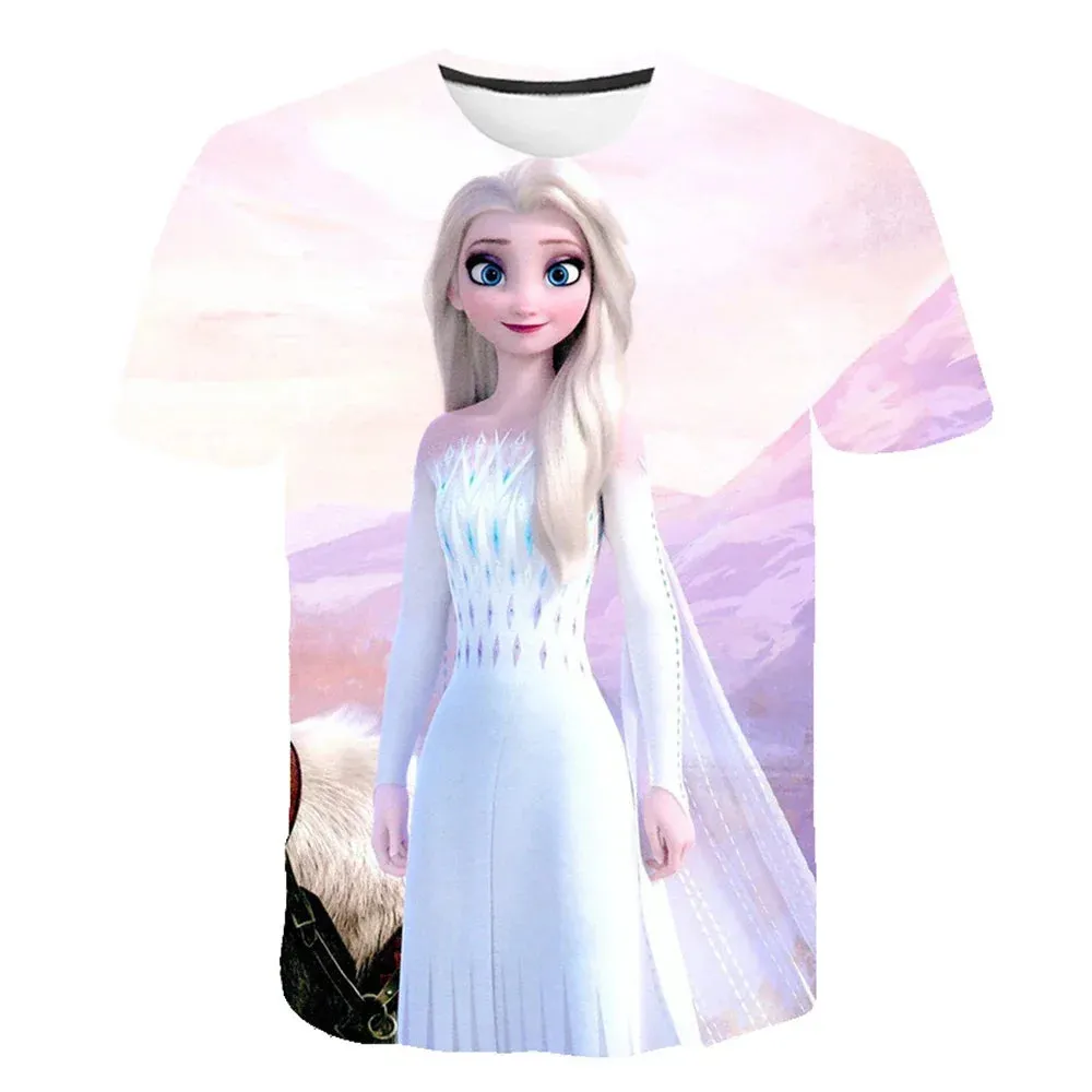 Girls Cosplay Cartoon Costume Minnie Mouse Dress Kids Summer Short Sleeve Princess Dress Up Children Birthday Party 3D Clothing