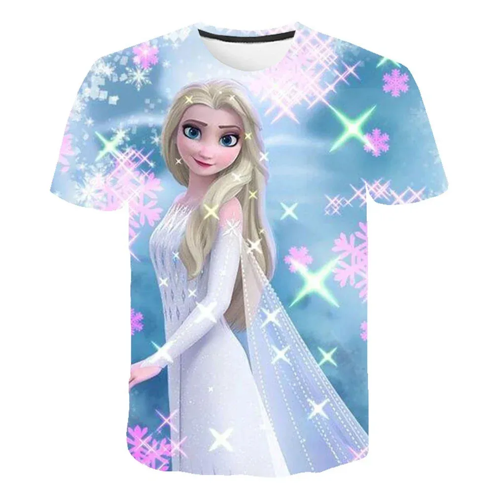 Girls Cosplay Cartoon Costume Minnie Mouse Dress Kids Summer Short Sleeve Princess Dress Up Children Birthday Party 3D Clothing