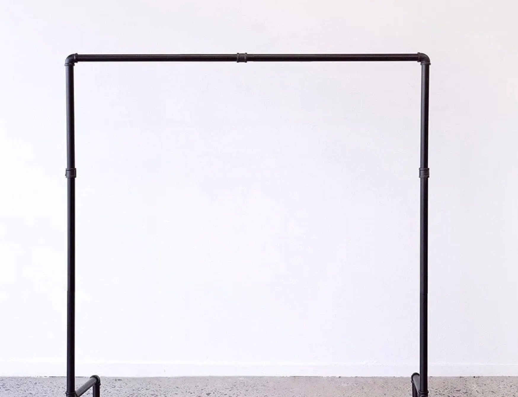 Industrial Pipe Clothing Rack 166(L)X148CM(H)