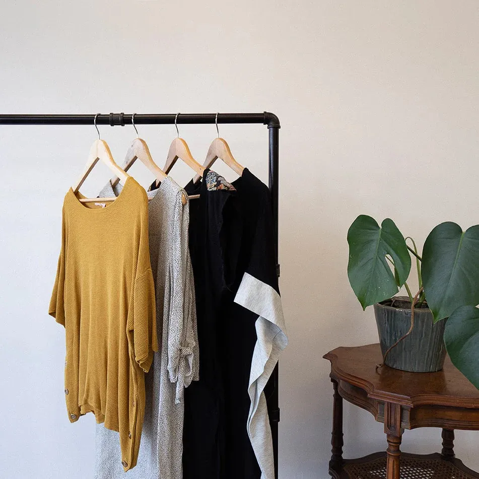 Industrial Pipe Clothing Rack 166(L)X148CM(H)