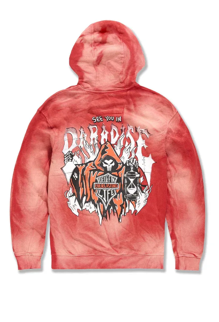 JORDAN CRAIG AFTERLIFE PULLOVER HOODIE (RED)