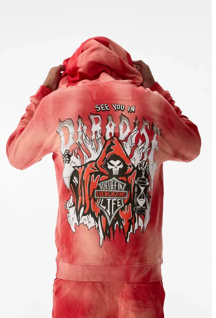 JORDAN CRAIG AFTERLIFE PULLOVER HOODIE (RED)