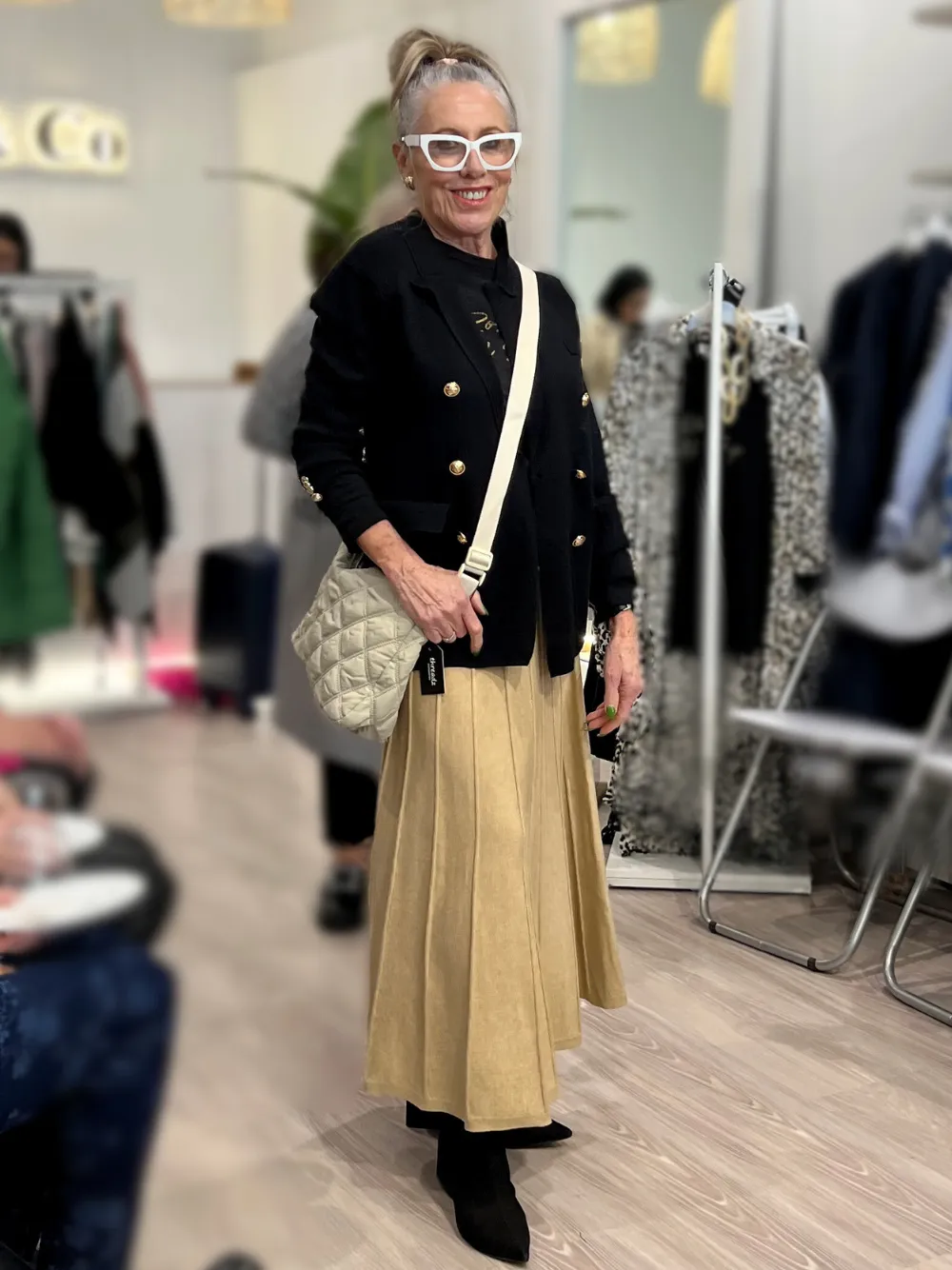 Kate Long Knit Skirt - Caramel