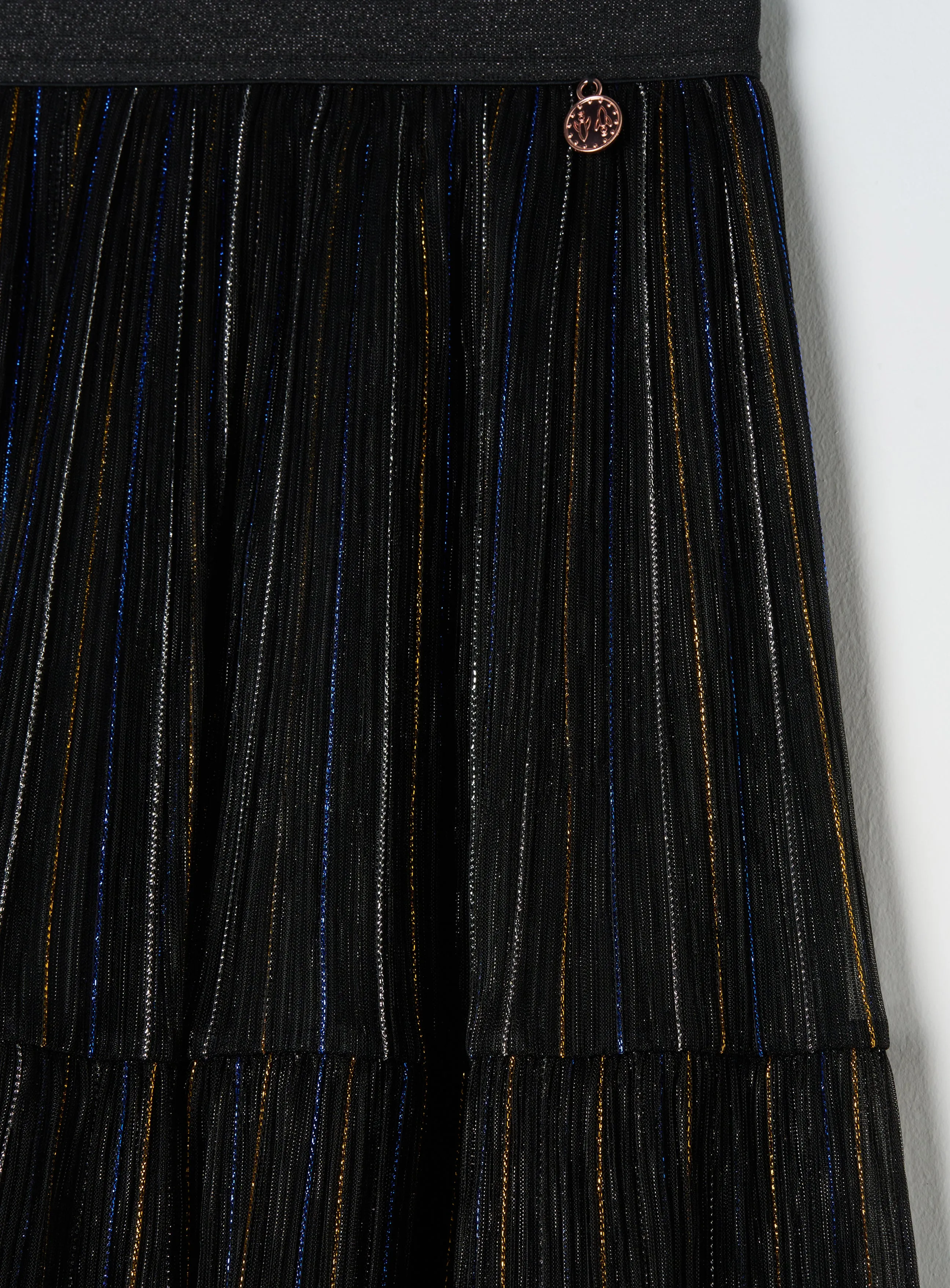 Lacy Black Midi Skirt