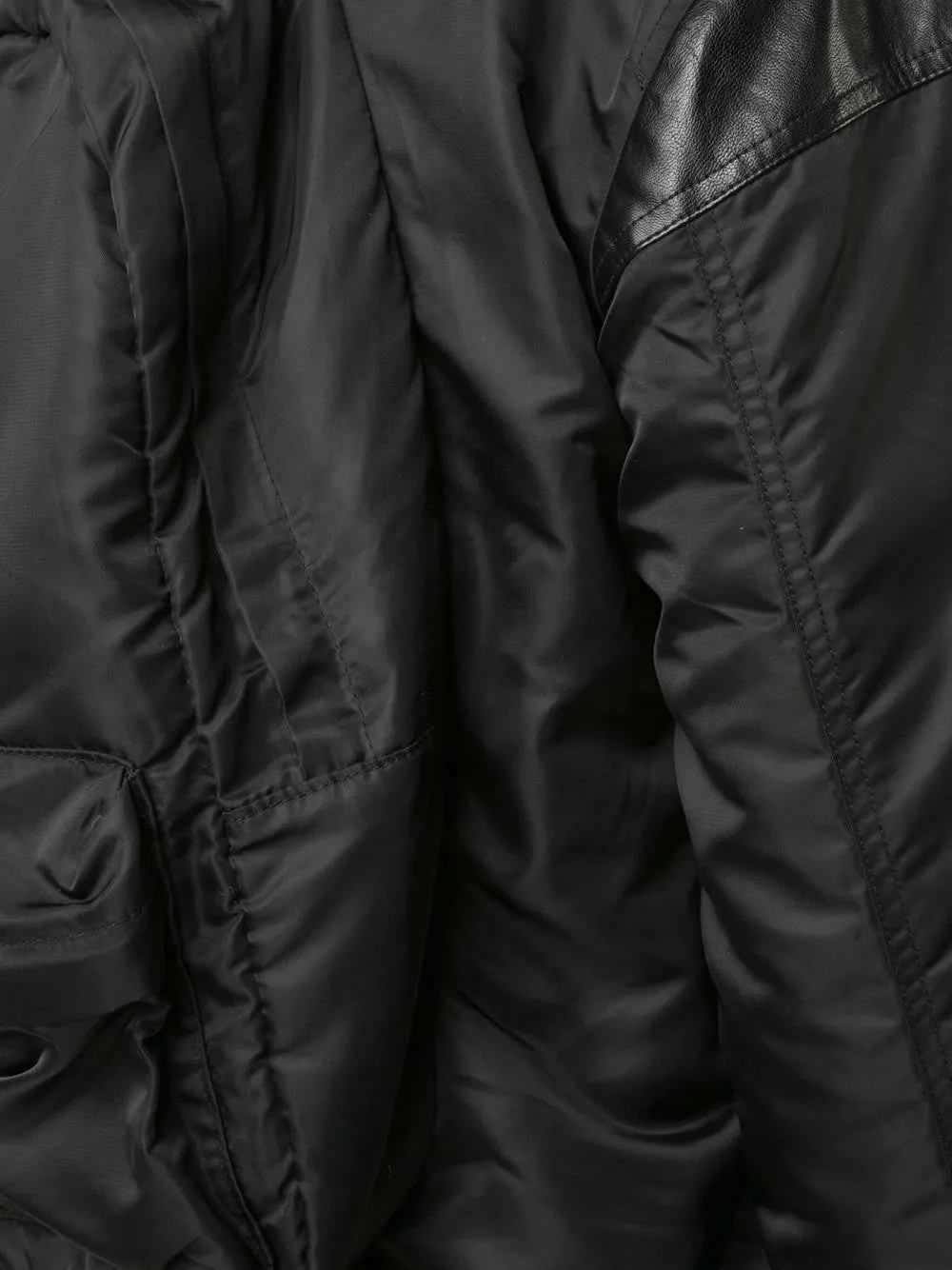 NYLON PARACHUTE BACKPACK BOMBER JACKET