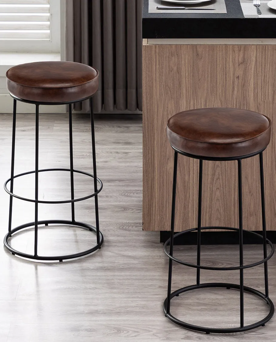 Phoenix Round Bar Stools Set of 2