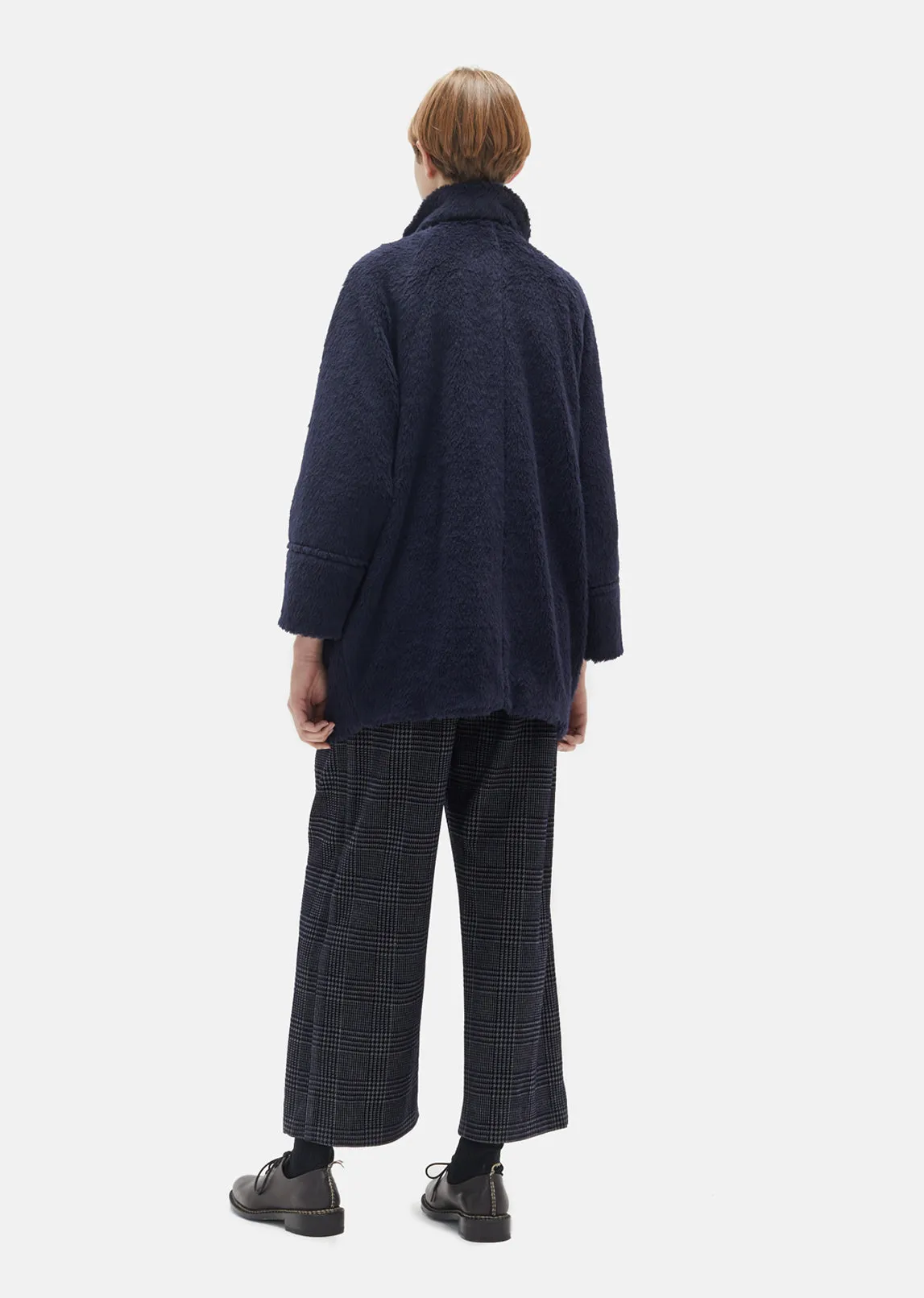 Pile Fur Stand Collar Coat