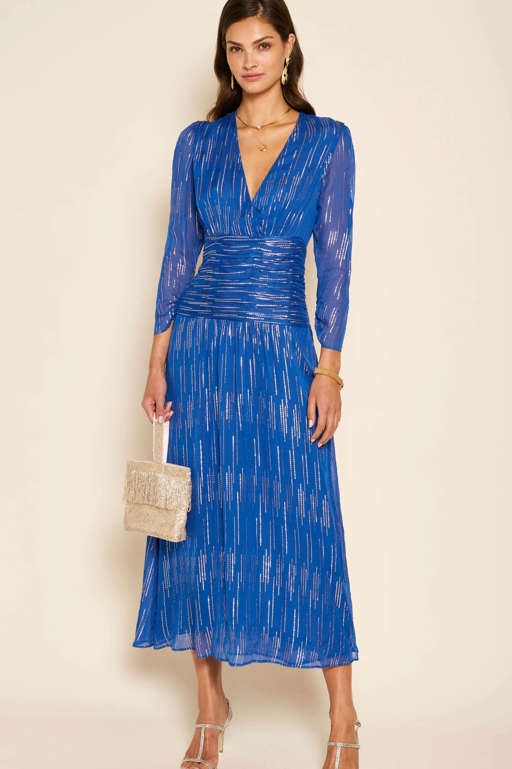 racquel - raindrop jacquard cobalt