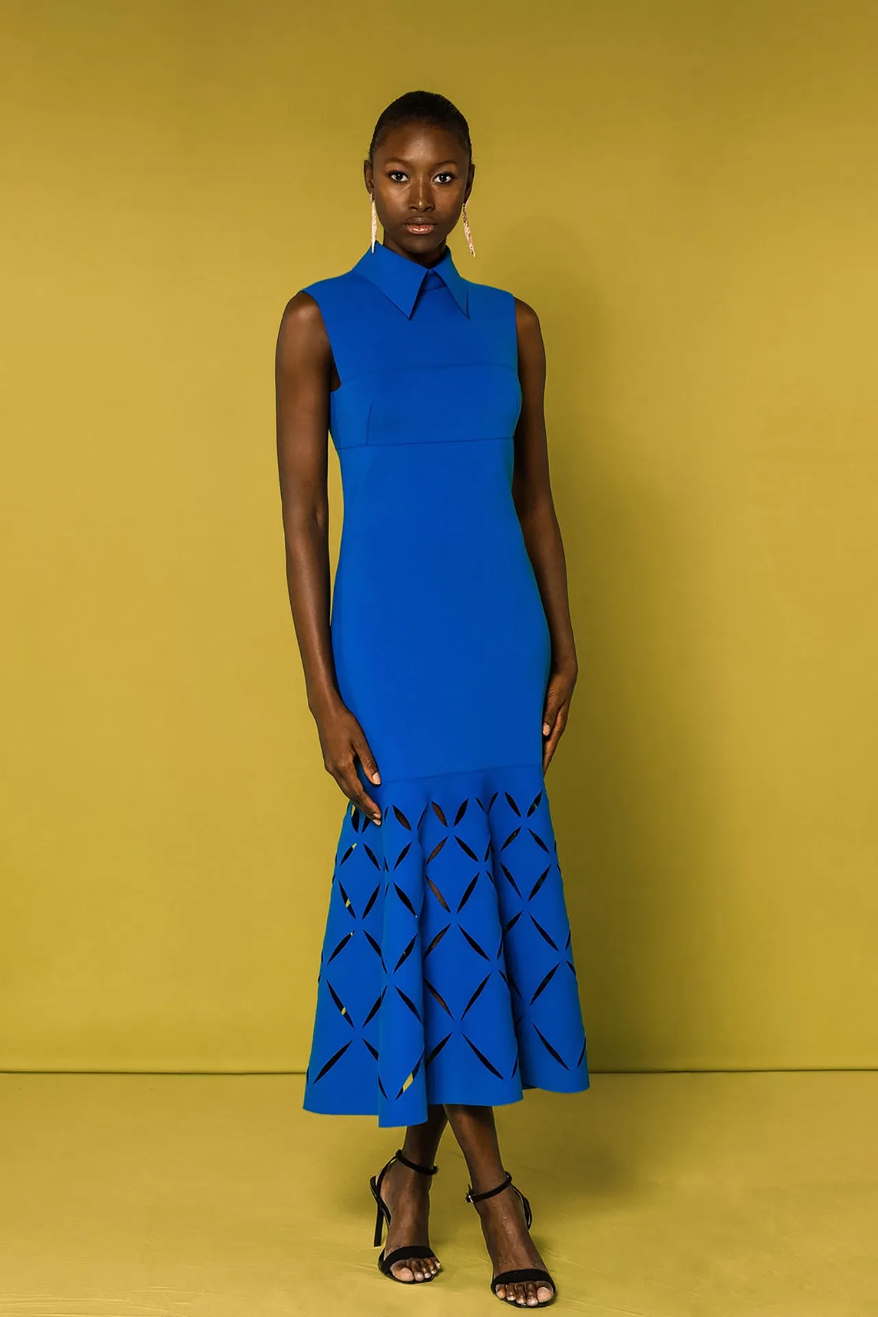 Sleeveless Mermaid Midi Dress