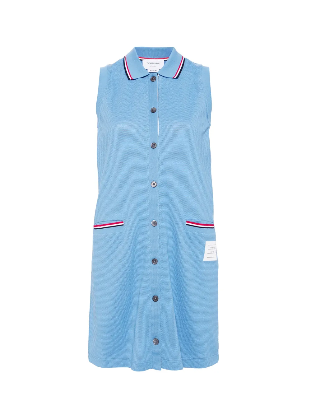 Sleeveless Point Collar Dress