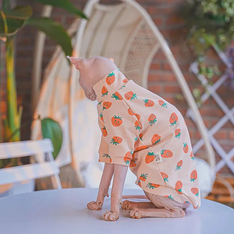 Sphynx Sweater Cat Clothes - Keep Your Hairless Cat Warm and Stylish with a Turtleneck Jacket - Fleece Winter Thickening for Maximum Comfort - Elegant Outwear for Sphynx Cats