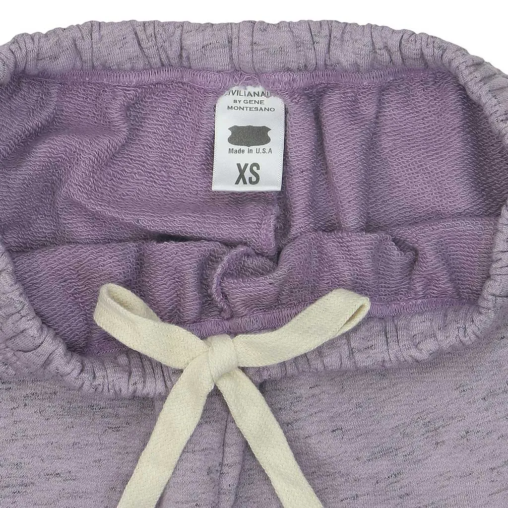 Streaky French Terry "SIENA" 26" Inseam Sweatpants - Soft Lavender