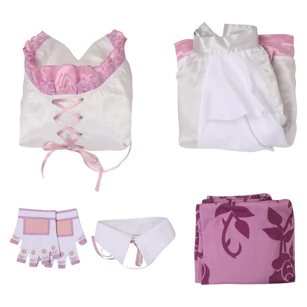 Tekken 8 Lili Women White Dress Set Party Carnival Halloween Cosplay Costume
