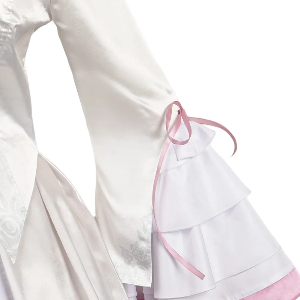 Tekken 8 Lili Women White Dress Set Party Carnival Halloween Cosplay Costume