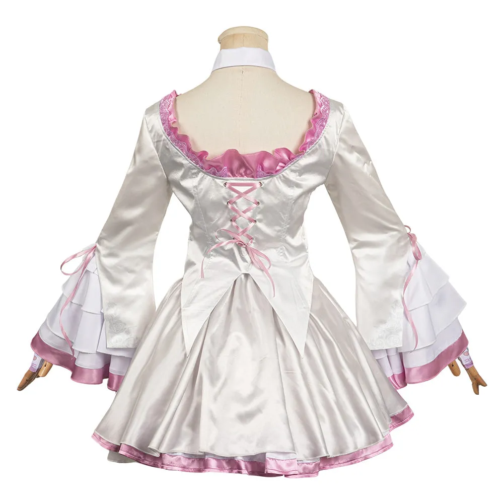Tekken 8 Lili Women White Dress Set Party Carnival Halloween Cosplay Costume