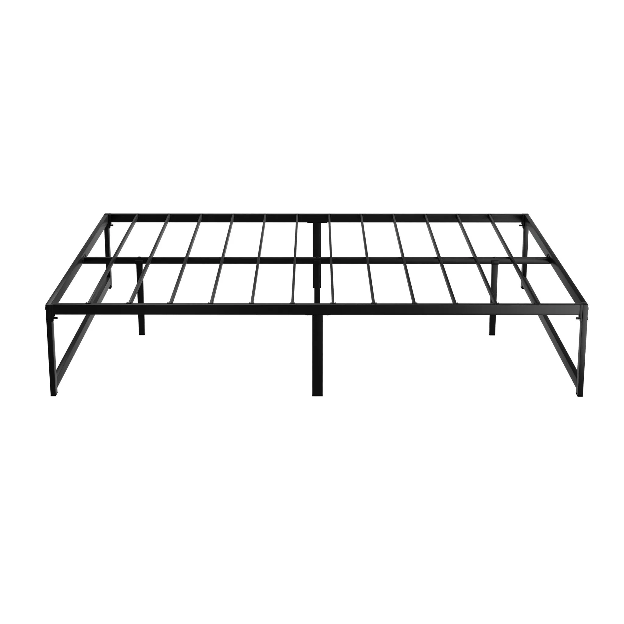 Tino Metal Queen Bed Base Black (Metal Slats)