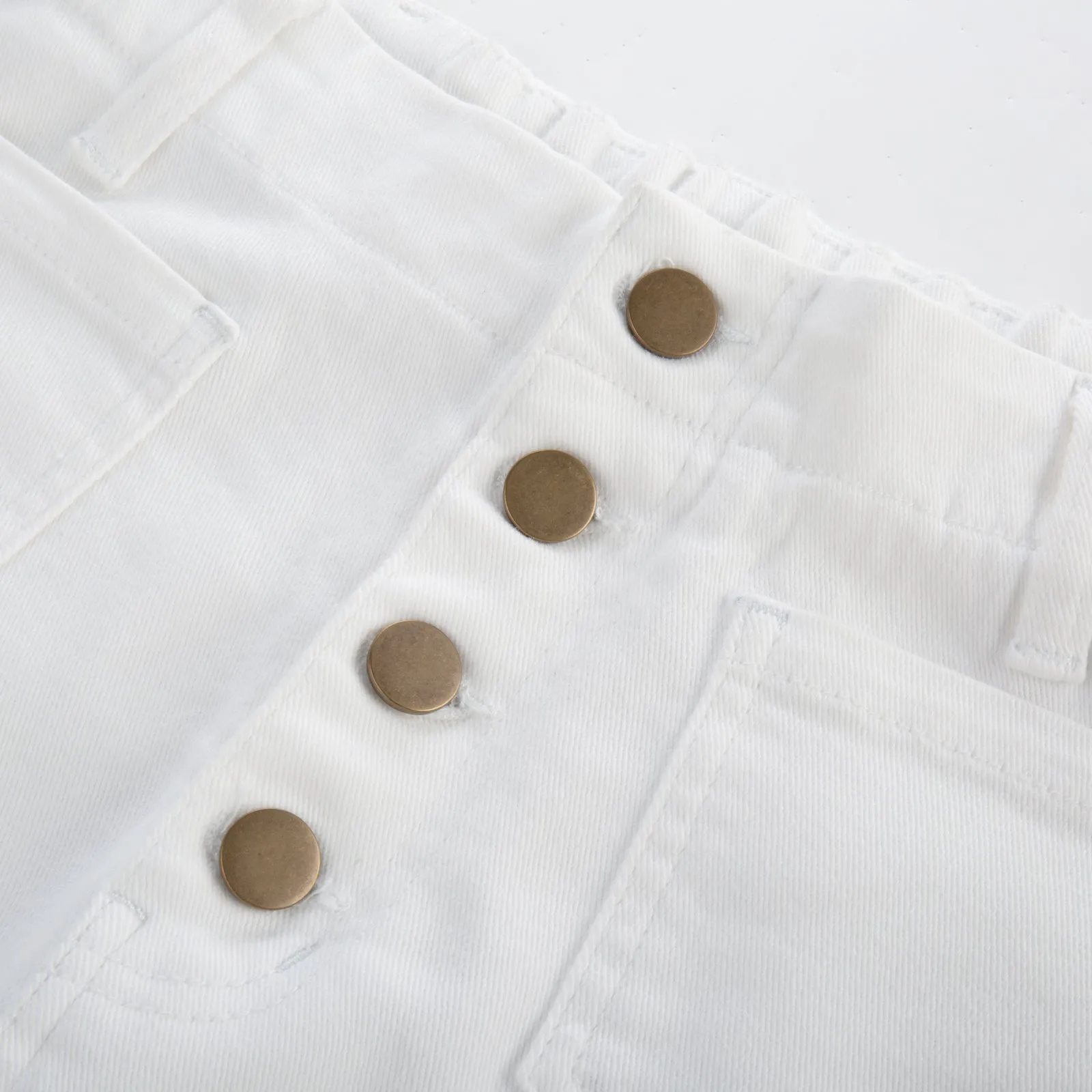 Vintage Straight Leg High Waisted Elastic Waist Multi-Pocket Flare Denim Pants