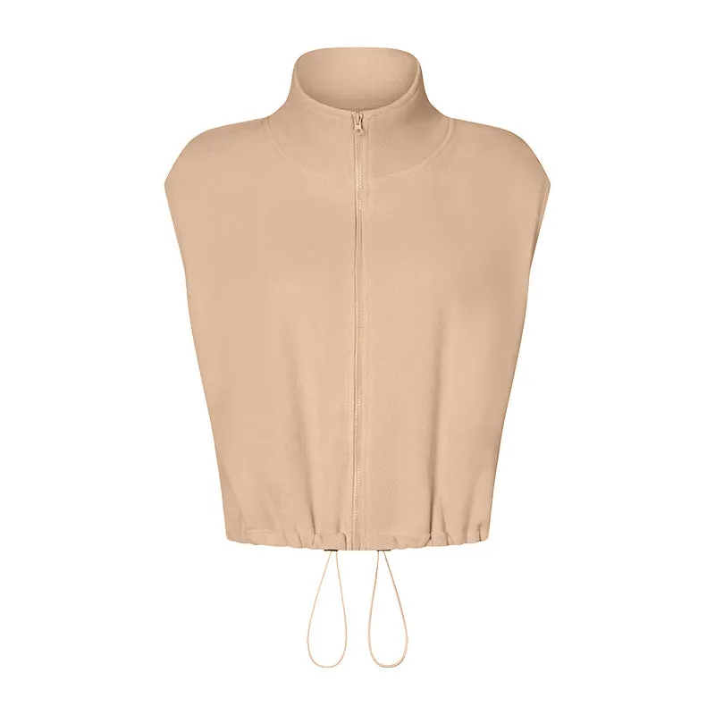 Winter Fitness Jacket Women Cold Proof Warm Vest Running Sports Fitness Clothes Polar Fleece Waistcoat Yoga Clothes